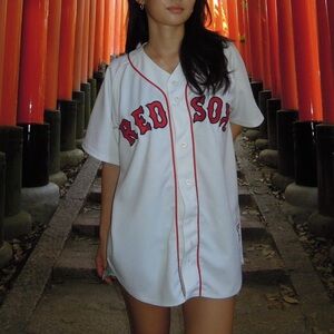 White Red Sox Baseball Jersey